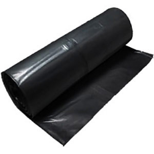 4 Mil Black Polyethylene Sheeting - 20' x 100' - Dust Barrier