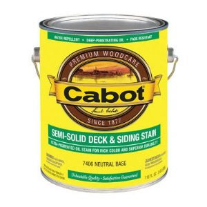 Cabot 1400 Semi Solid Deck Stain - Exterior Wood Finish, 1 Gallon - Neutral Base Color Selection