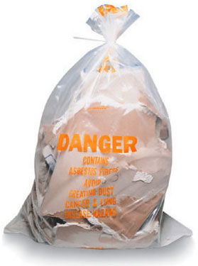 Asbestos Disposal Bags (Clear Printed)