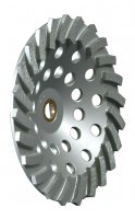 Diamond Turbo Cup Wheel for Floor Grinder - 24 Segment - 7"
