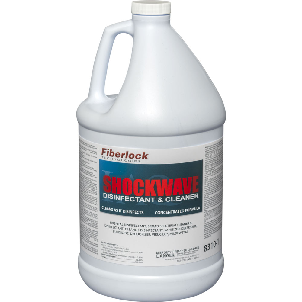 Fiberlock Shockwave Disinfectant and Cleaner Concentrate, 8310 - 1 Gallon