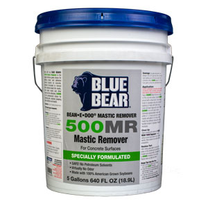 Blue Bear 500MR Mastic Remover - Adhesive Stripper - Bean e doo - 5 Gallons
