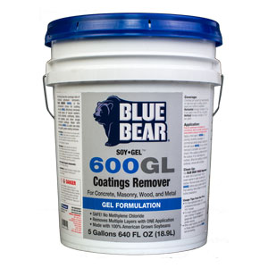 Blue Bear 600GL Soy Gel Paint Remover - 5 Gallon