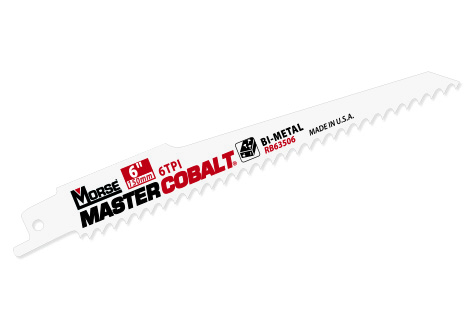 M.K. Morse Master Cobalt Recip Blade 12" Wood Cutting 6TPI 50/Tube, RB125006T50