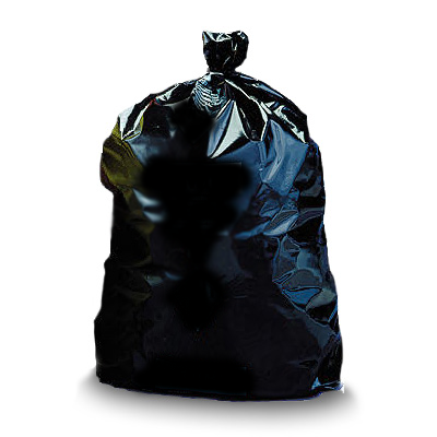 Asbestos Disposal Bags - 3.5 Mil 33" x 50" Black Non-Printed
