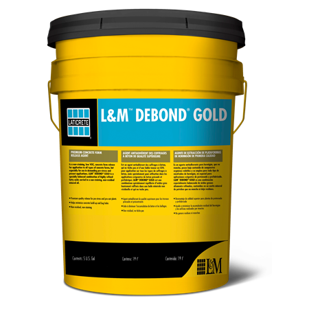 Laticrete L&M Debond Gold - Concrete Form Release Agent - 5 Gallons