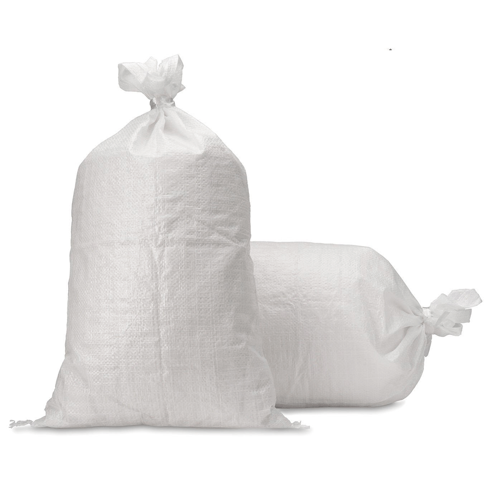 Woven Polypropylene Bags 24x40 - 100pk Poly Sacks - White - Durable